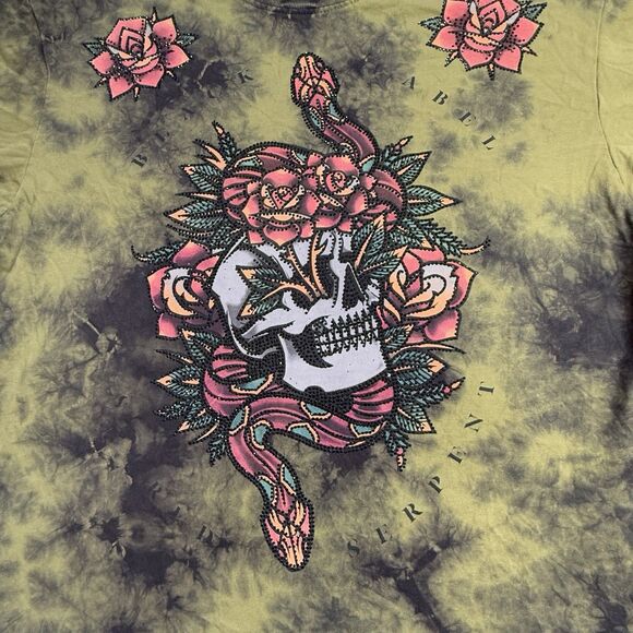 Affliction Black Label Skull Snake Graphic T-Shirt Sz Medium - Picture 3 of 8
